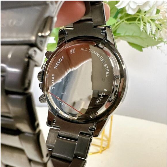 Fossil BQ2491 Bannon Multifunction Smoke Stainless Steel Watch - Picture 4 of 5